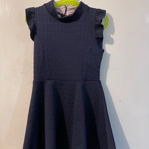 Dress soft and navy blue